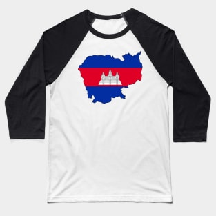 Cambodia Baseball T-Shirt